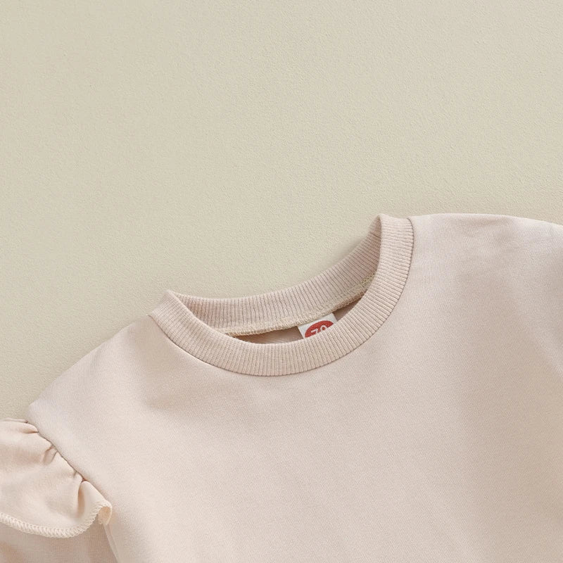 Ruffle Sleeve Sweat Set