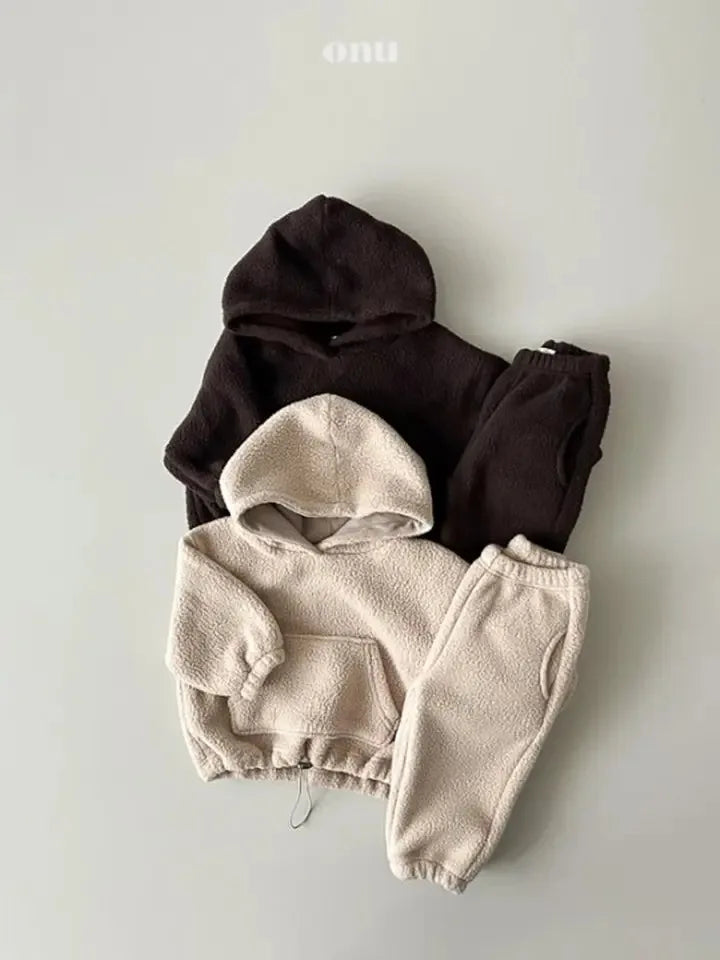 Polar Fleece Hoodie Set