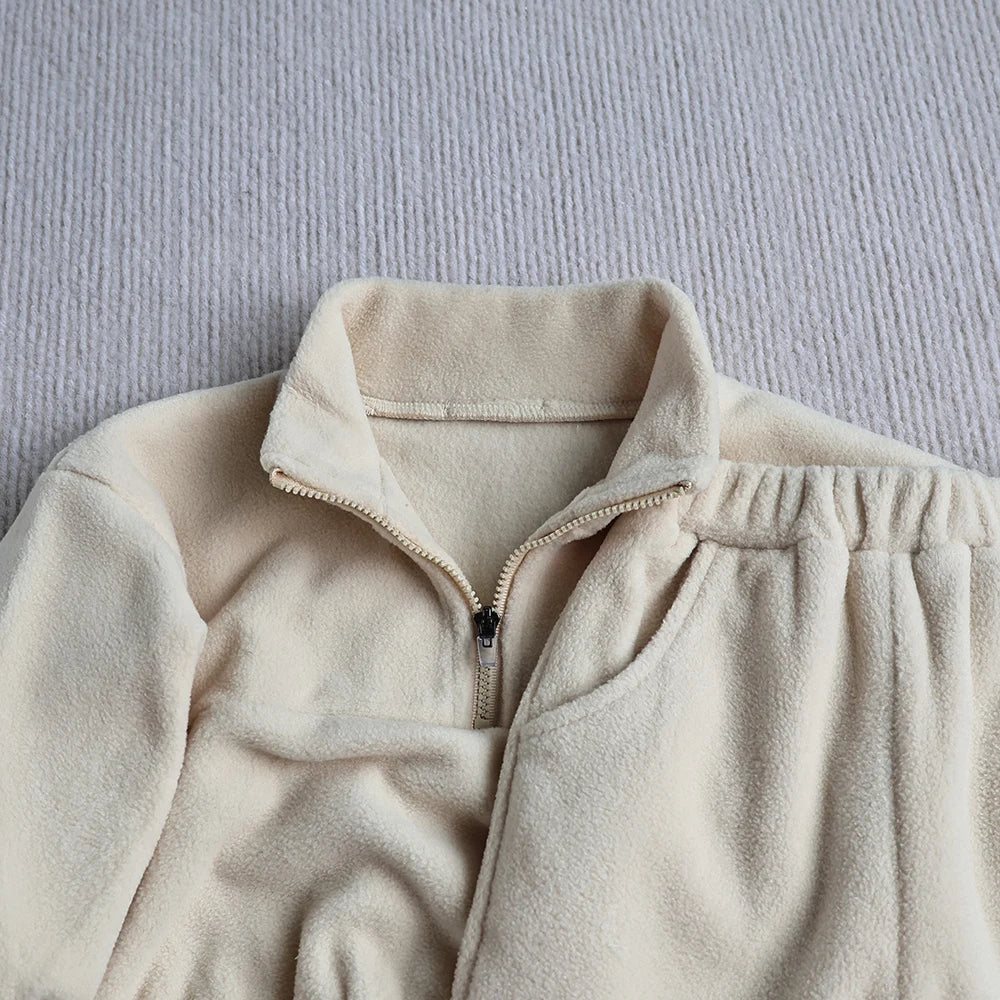 Fleece Zip Sweat Set