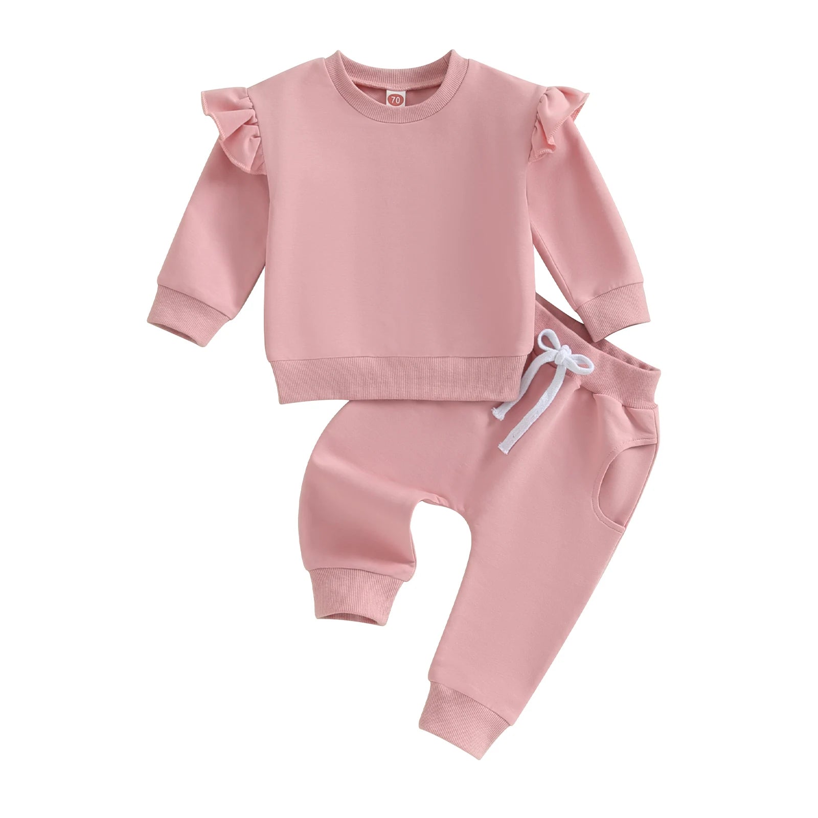 Ruffle Sleeve Sweat Set