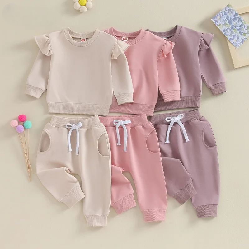 Ruffle Sleeve Sweat Set